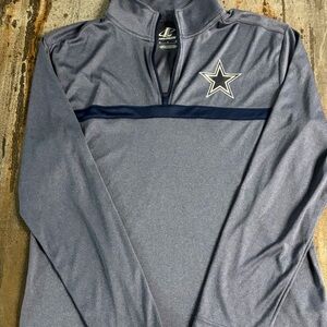 Logo Athletic Gray and Navy Pullover
